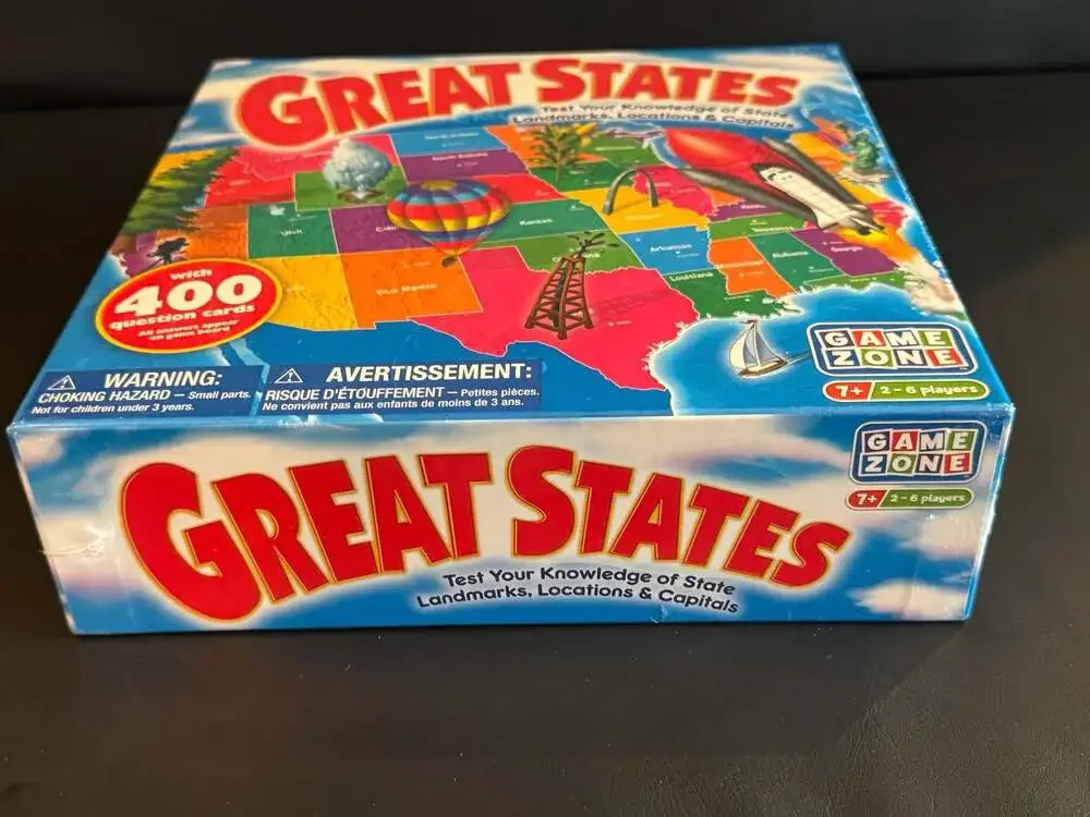Game Zone Great States Geography Board Game